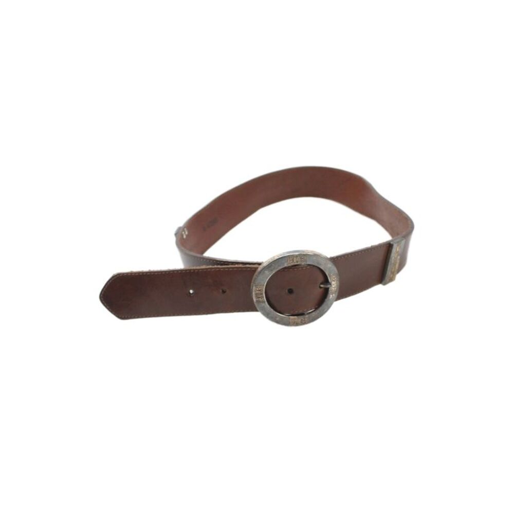 Brighton Womens Medium Width Leather Buckle Belt Brown Size Medium